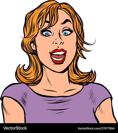 Oops Pop Art Surprised Woman Royalty Free Vector Image