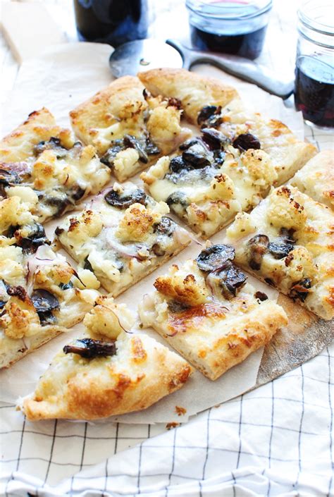 Roasted Cauliflower And Mushroom Pizza Bev Cooks