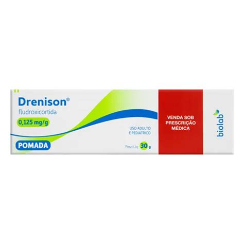 Para Que Serve A Pomada Drenison - DRENISON FLUDROXICORTIDA 0,125MG/G POMADA DERMATOLÓGICA 30G - BIOLAB ...