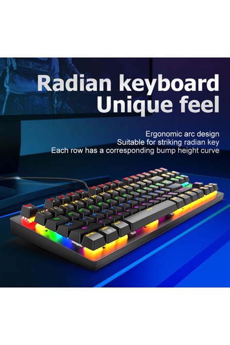 ZIYOULANG K Blue Switch Rainbow Tuşlu Mini Hot Swapp Mekanik Kablolu Oyuncu Klavyesi Fiyatı