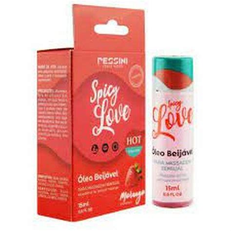 Comprar SPICY LOVE BEIJÁVEL MORANGO HOT PESSINI R 4 90 Kalu Moda Íntima