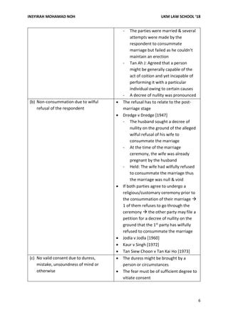 FAMILY LAW - NULLITY OF MARRIAGE | PDF | Free Download