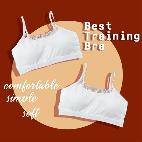 Beginner Bra For Kids Plain White Padded Bra Middle School Girl 8 12