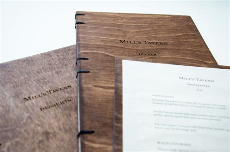 Mill's Tavern Menu Design on Behance