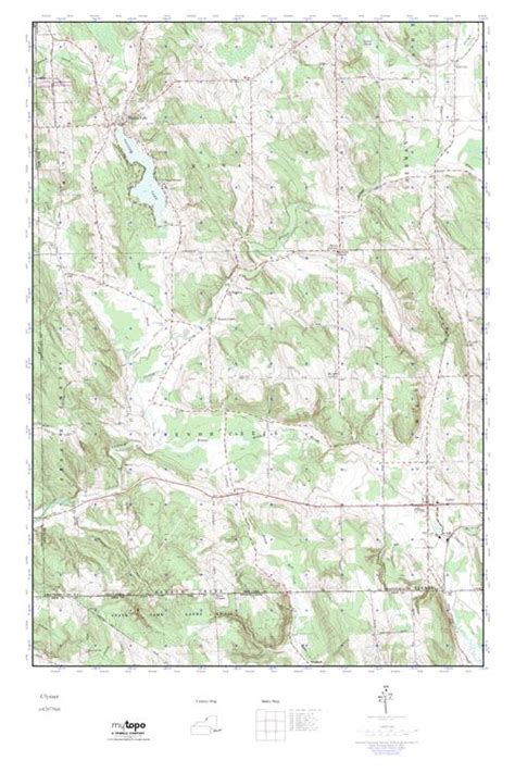 Mytopo Clymer New York Usgs Quad Topo Map