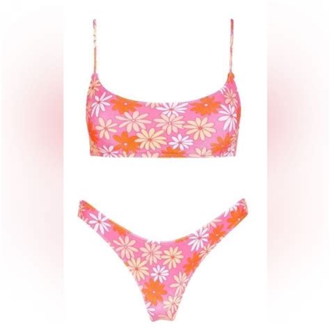 Triangl Swimwear Swim Triangl Mica Velvet Bikini Top And Bottom Size Medium Poshmark