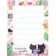 Pale Pink Kutusita Nyanko Cat Street Map Mini Note Pad ModeS4u