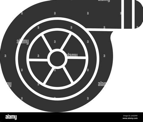 Icono De Glifos Del Turbocompresor Coloquialmente Turbo S Mbolo De