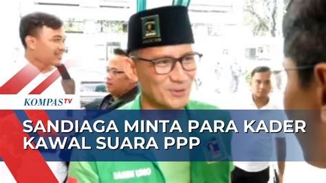 Optimis Ppp Lolos Ke Senayan Sandiaga Uno Imbau Kader Kawal Suara