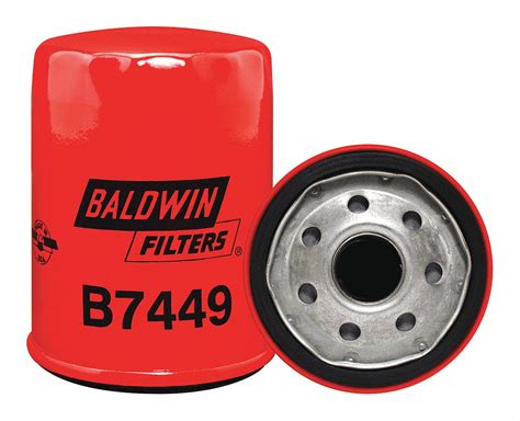 BALDWIN FILTERS M22 1 50 Thread Size 4 3 32 In Overall Ht Oil Filter