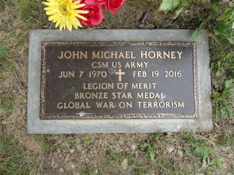 Csm John Michael Horney 1970 2016 Find A Grave Memorial