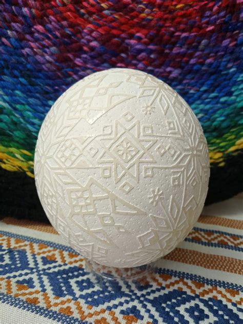 Ukrainian Carved Ostrich Egg Art Star Ostrich Egg Art Etsy UK