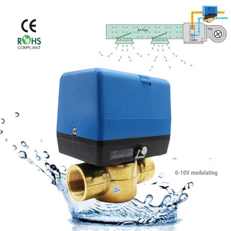 24vac Energy Efficiency 0 10V Modulating Motorized Zone Valve For