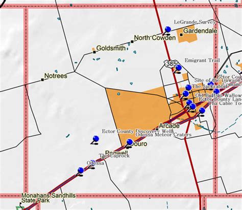 Ector County Map