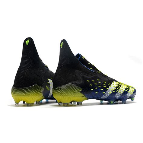 Zapatillas Adidas Predator Freak Fg Azul Negro Blanco Amarillo Solar