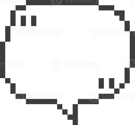 Bit Retro Game Pixel Speech Bubble Balloon Icon Sticker Memo Keyword