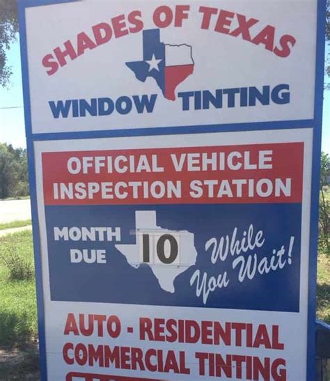 Vehicle Inspection Sign