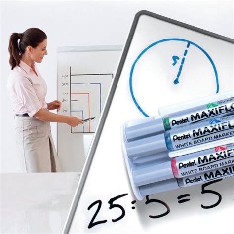 Buy Pentel Maxiflo Whiteboard Marker Assorted Pack With Magnetic