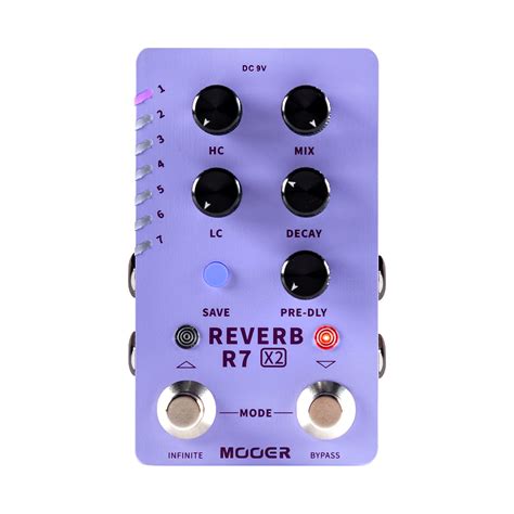 Buy MOOERR7 X2 Stereo Multi Reverb Pedal from Classic Reverb to Modern ...