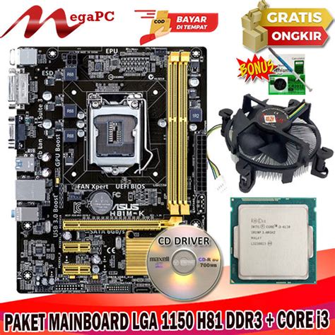 Paket Mainboard Lga H Ci Fan Bonus Pasta Cmos