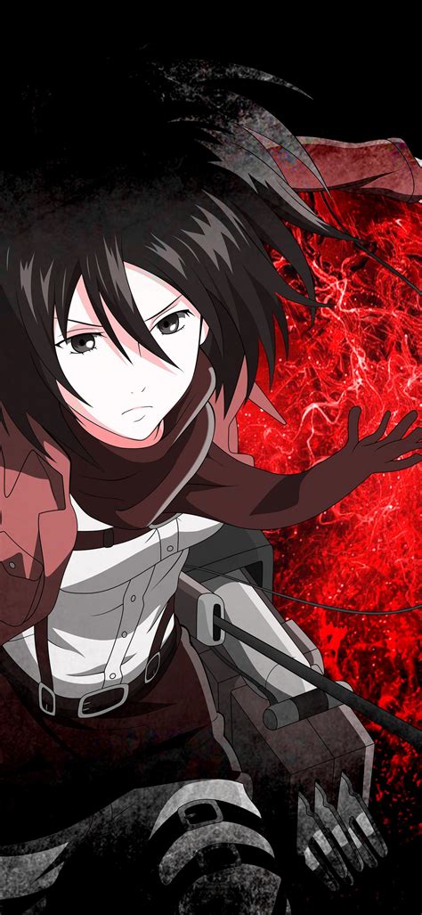 mikasa ackerman attack  titan wallpaper