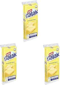 Nestlé Galak Chocolat Blanc Tablette 2 tablettes de 100g Lot de 3