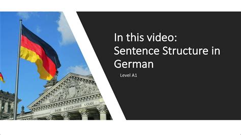 German Sentence Structure Diagram Sentence Sentences