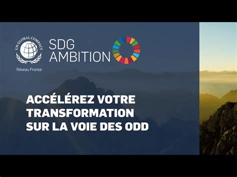 Sdg Ambition Un Programme Pour Acc L Rer Sa Contribution Aux Odd