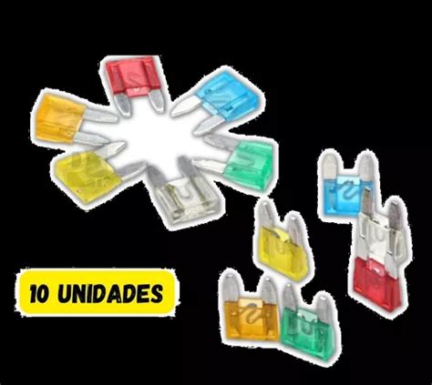 Kit Fusíveis Lamina Automotivos 10 Peças 5 10 15 20 25 30a MercadoLivre