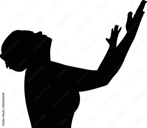 woman screaming, silhouette vector Stock Vector | Adobe Stock