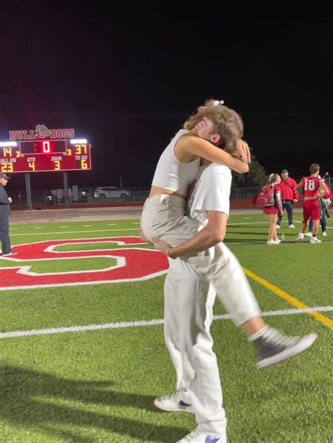 Couple Goals Football Game Highschool America Cute Couple