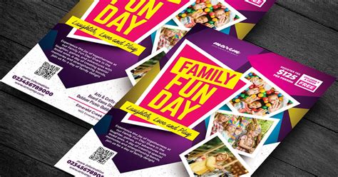 Colorful Family Fun Day, Graphic Templates - Envato Elements