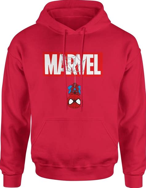 Jhk Spider Man Marvel M Ska Bluza Z Kapturem M Czerwony Ceny I Opinie