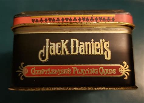 Jack Daniels Old No Gentlemens Playing Cards In Tin Box England Ebay