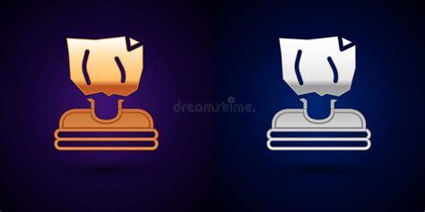 Gold And Silver Kidnaping Icon Isolated On Black Background Human