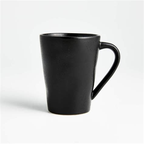 Marin Matte Black Mug Reviews Crate Barrel