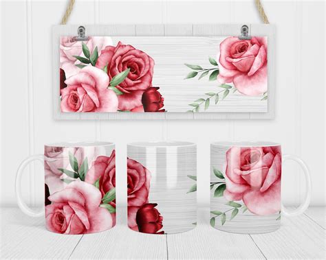 Mug Template Templates Sublimation Mugs Fragrance Mist Starbucks Cups Flower Pictures