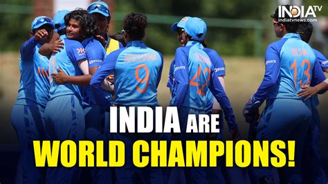 U 19 Womens T20 Wc India Lift First Ever Title In Womens Cricket As