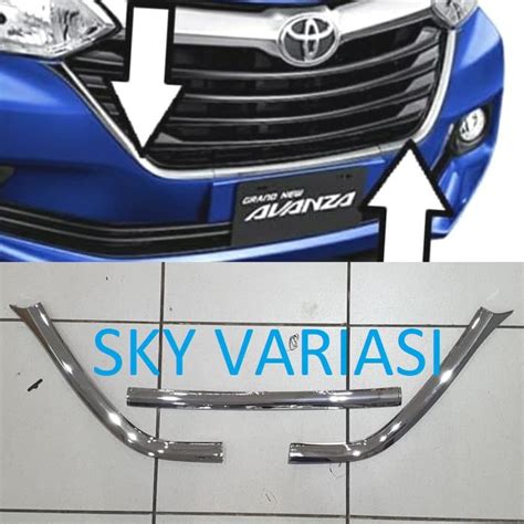 Jual List Lis Gril Grill Chrome Toyota Grand New Avanza