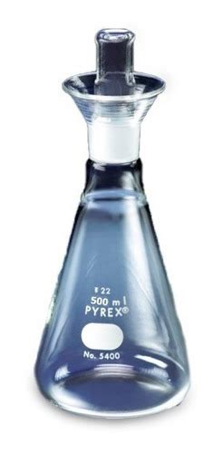 Matraz Para Determinación De Yodo 500ml Vidrio Pyrex Envío gratis