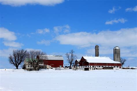 Snowy Amish Farm Amish Farm Pennsylvania Photography Amish