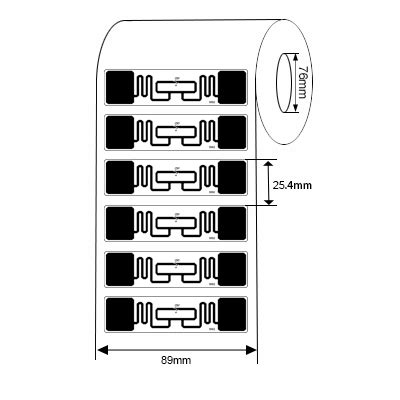 Passive Epc Gen Alien Higgs Rfid Uhf Tags Label Alien H Label