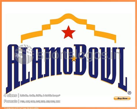 Alamo Bowl - 2006, NCAA Bowl Games, College Sports Embroidery Logo in 4 ...