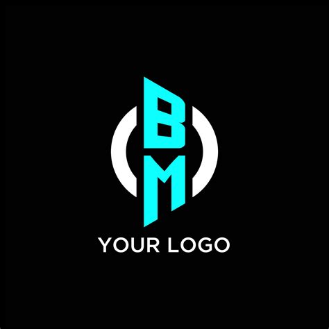 BM circle monogram logo 21882607 Vector Art at Vecteezy