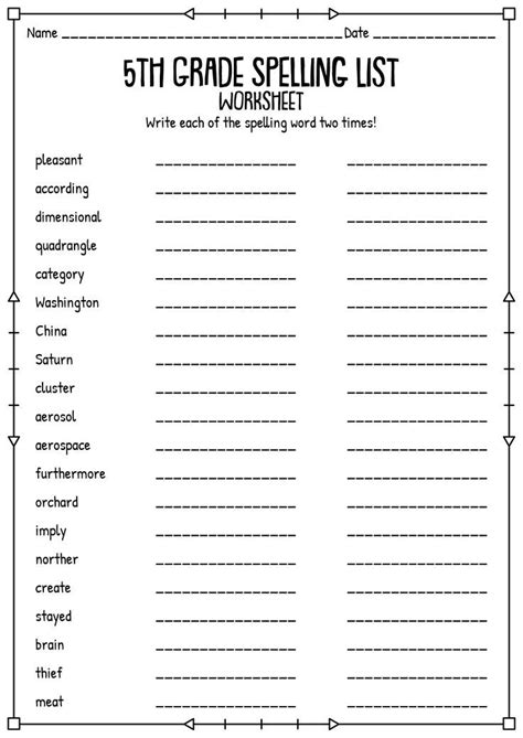 United States Worksheets 5th Grade 5th Grade Worksheets 5th Grade