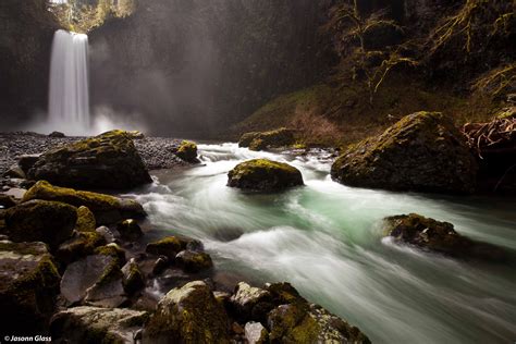 Fondos de pantalla larga exposición agua Oregón cascada musgo