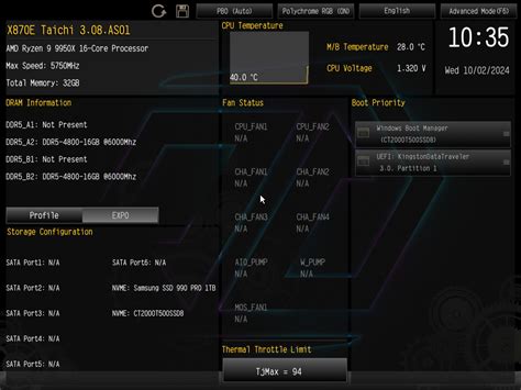 Asrock X E Taichi Review Bios Overview Techpowerup