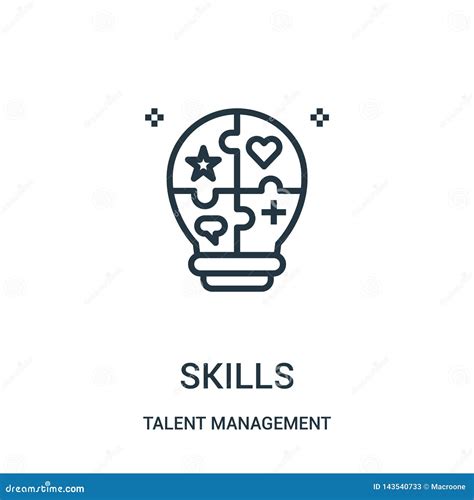 Skills Icon Trendy Skills Logo Concept On White Background From