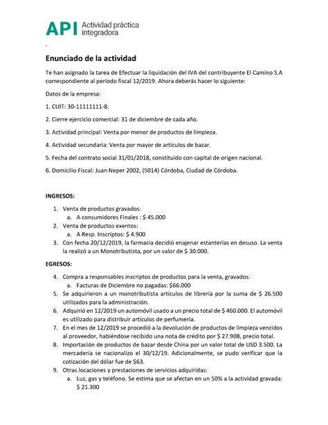 API2 Enunciado de la actividad Herramientas Matemáticas III