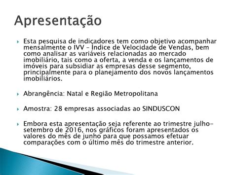 Indicadores Do Mercado Imobili Rio Ppt Carregar